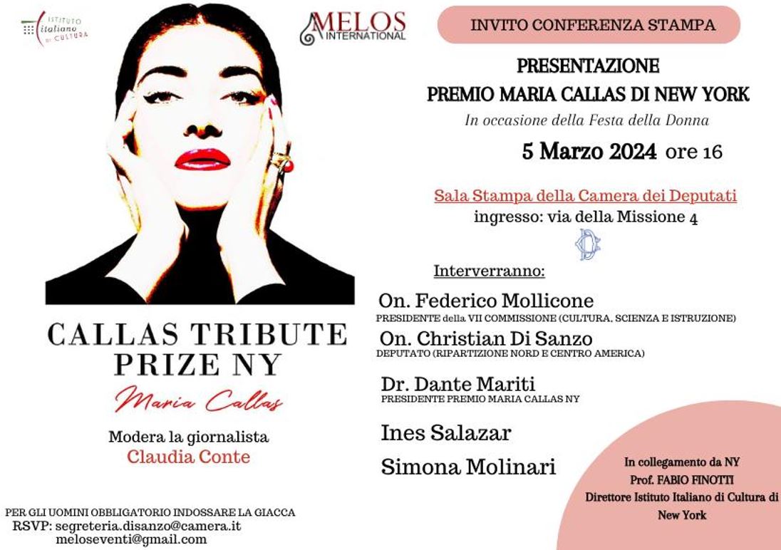Invito Premio Callas