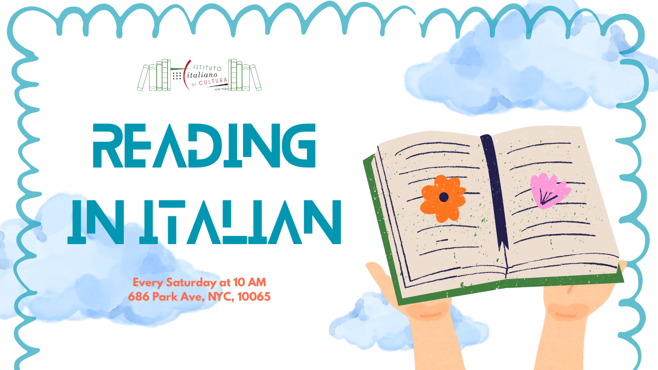 reading in italian–copertina